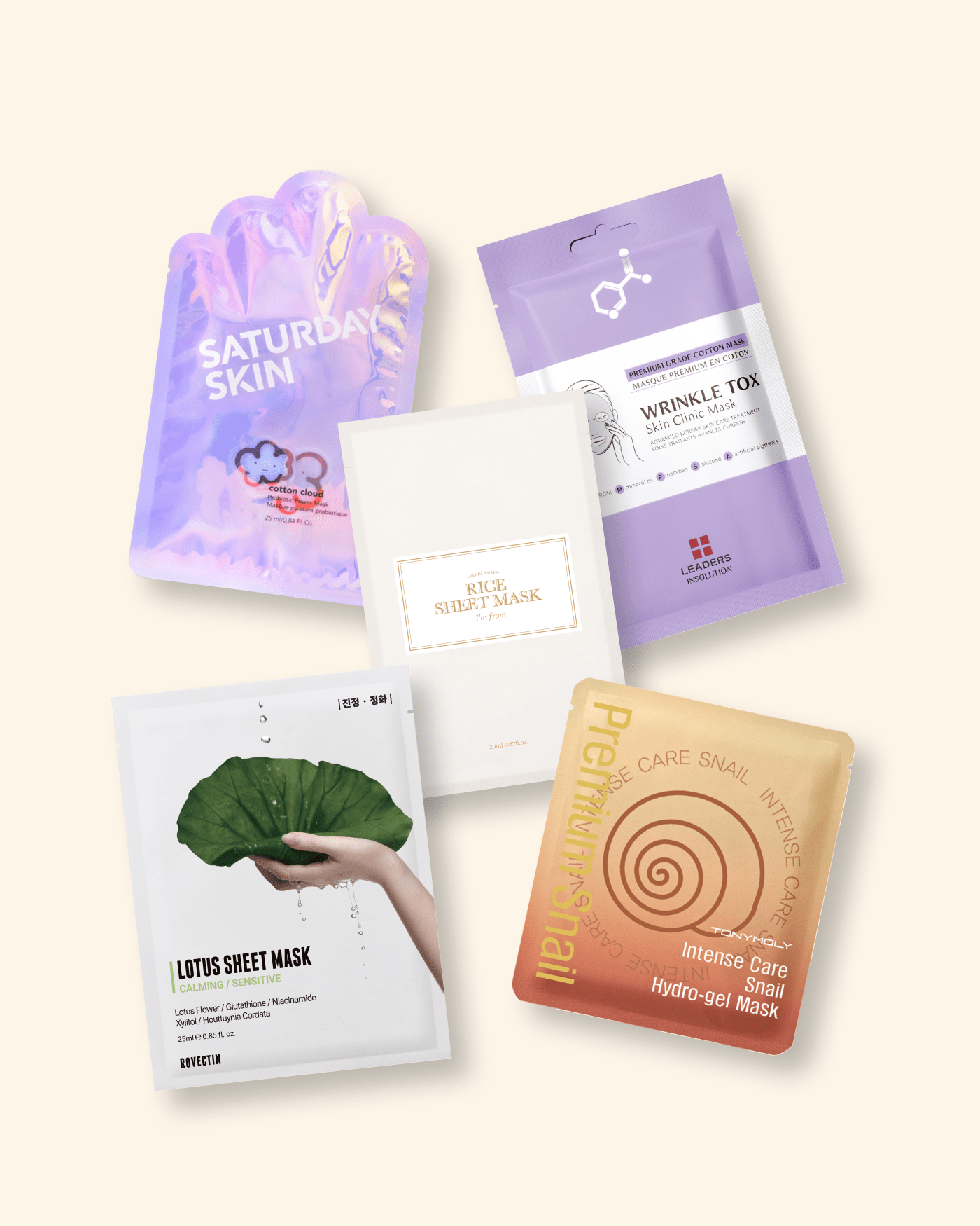 Anti-Aging Sheet Mask Set Skincare Set SOKO GLAM 